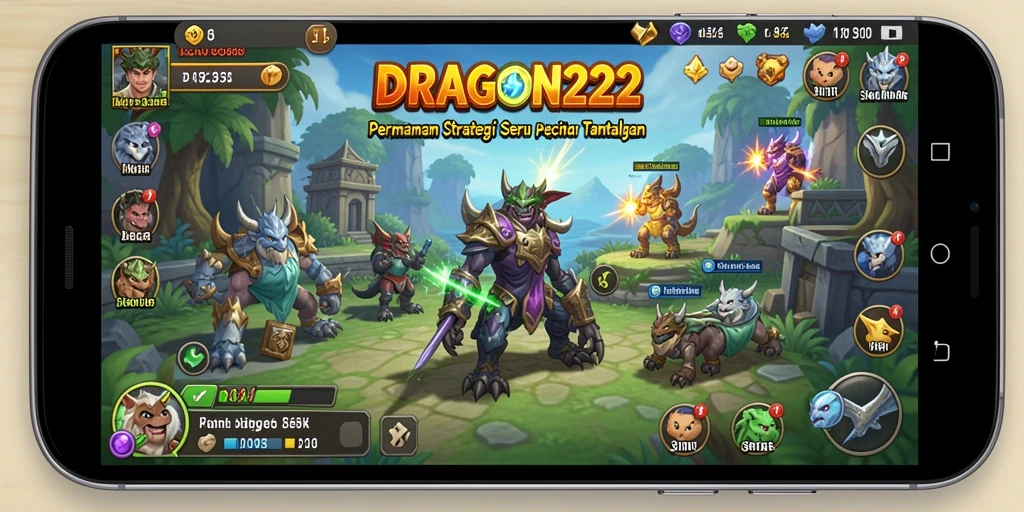 Tangkapan layar gameplay <strong>DRAGON222</strong> menampilkan aksi strategis yang intens.