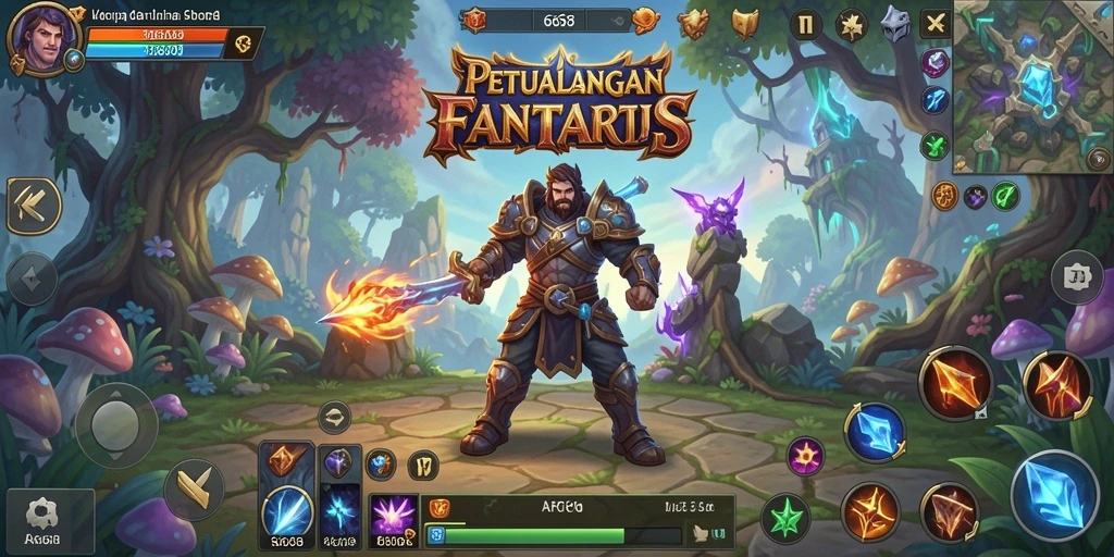 Tampilan gameplay seru dalam dunia ARPG yang luas.