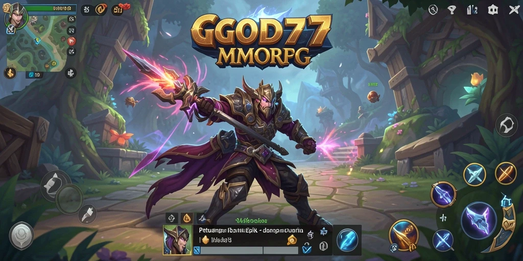Screenshot gameplay menunjukkan petualangan mendalam dalam dunia MMORPG.