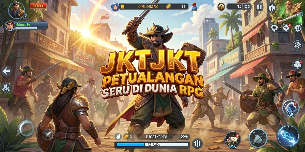 Tampilan gameplay RPG yang mengasyikkan di JKTJKT.