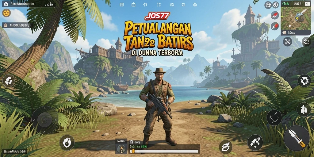 Screenshot menampilkan gameplay menarik dari JOS77 di dunia terbuka.