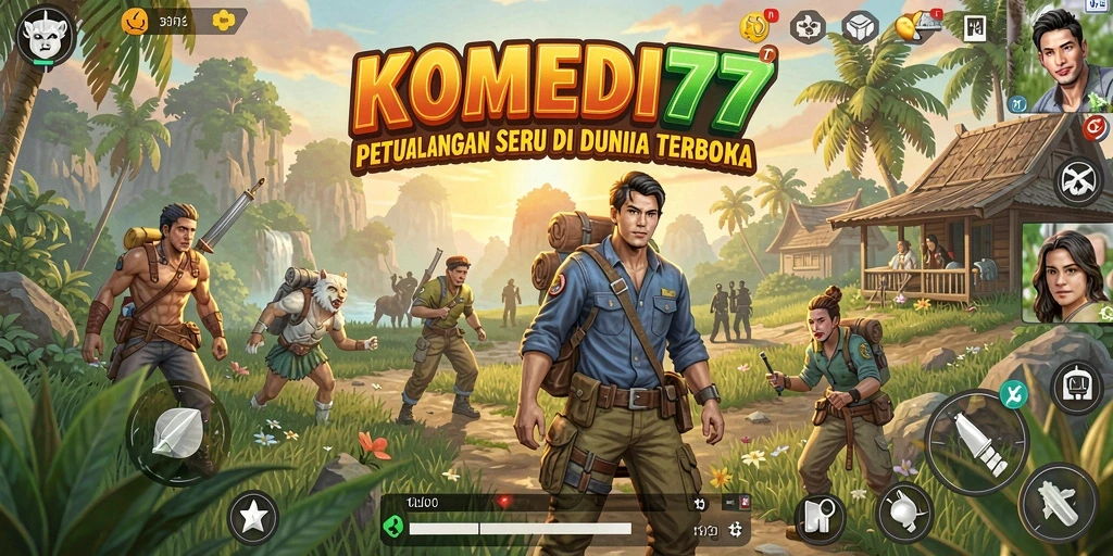 Gameplay KOMEDI77 yang menyenangkan di dunia terbuka.