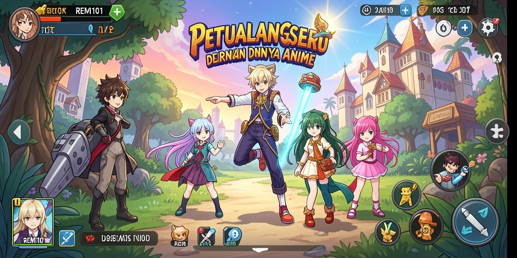Gameplay menegangkan dalam REMI101 yang penuh warna dan aksi.