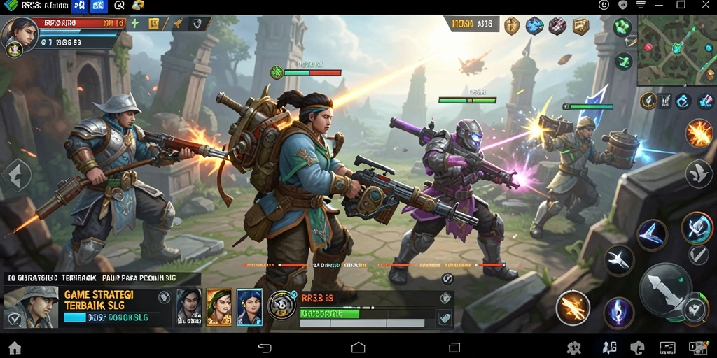Screenshot gameplay RR33 menampilkan aksi strategi yang mendebarkan.
